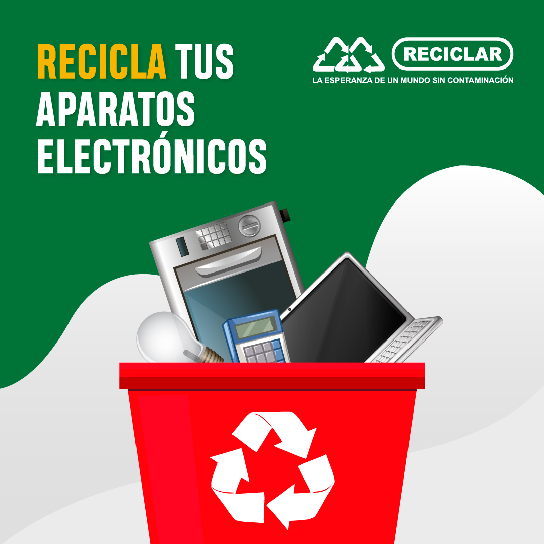 Recicla tus aparatos electrónicos y salva el mundo